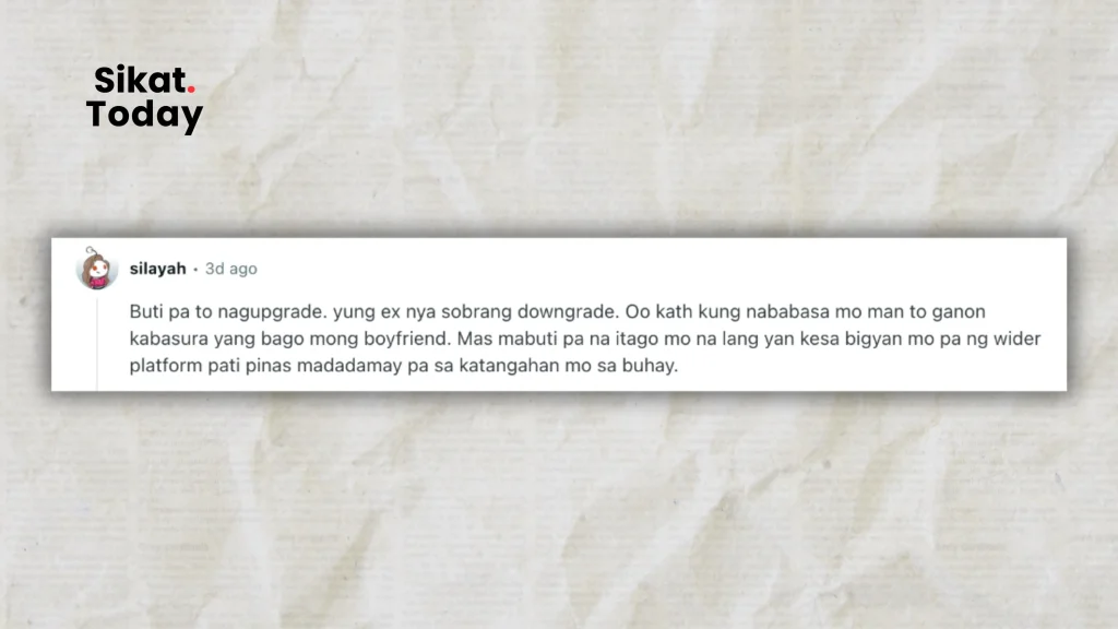 Coutesy : Netizen comment about Daniel and Kaila