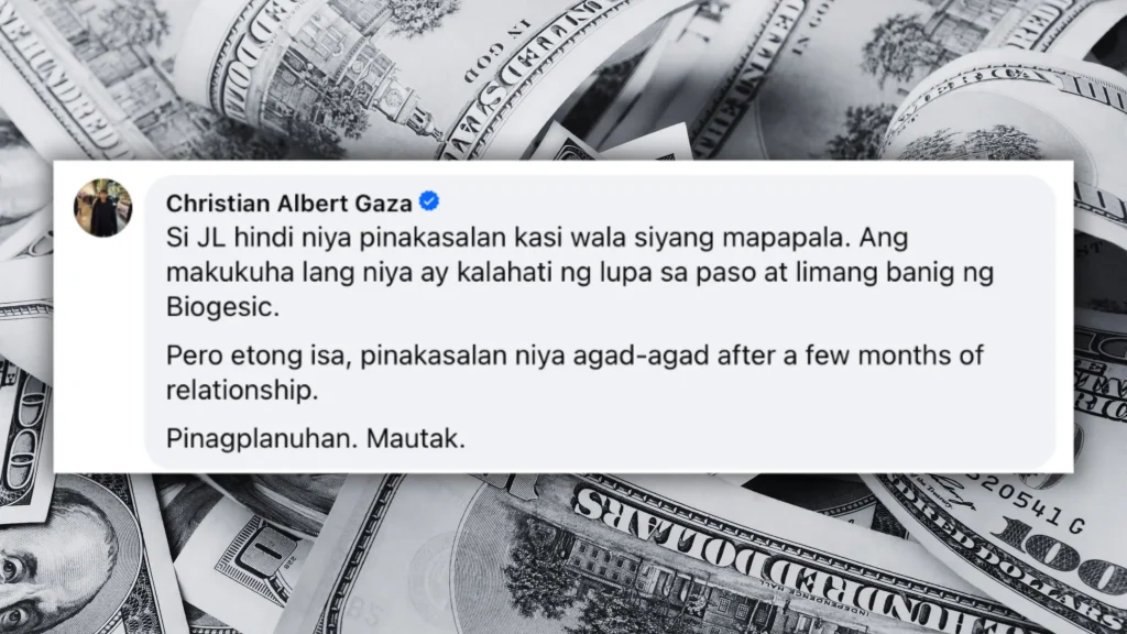 Courtesy : Xian Gaza post about Ellen Adarna, Derek Ramsay and John Lloyd Cruz