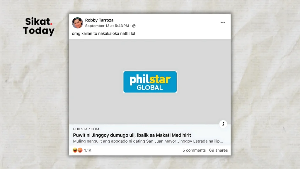Courtesy : Robby Tarroza post