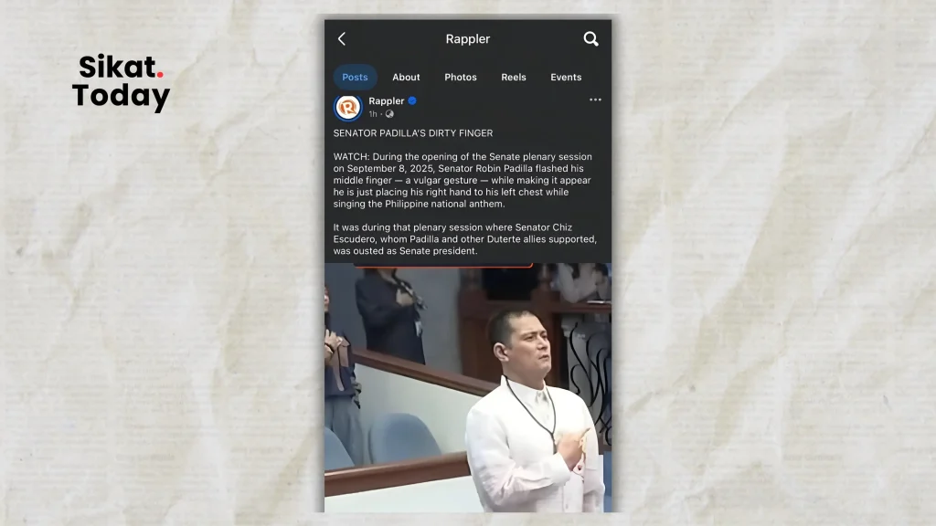 Courtesy : Rappler social media post