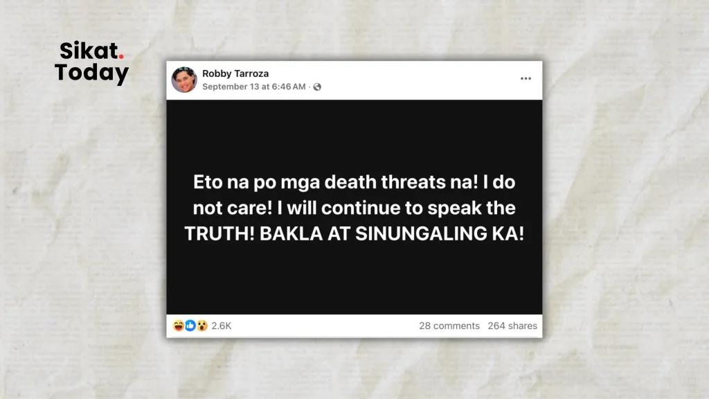 Courtesy : Robby Tarroza post