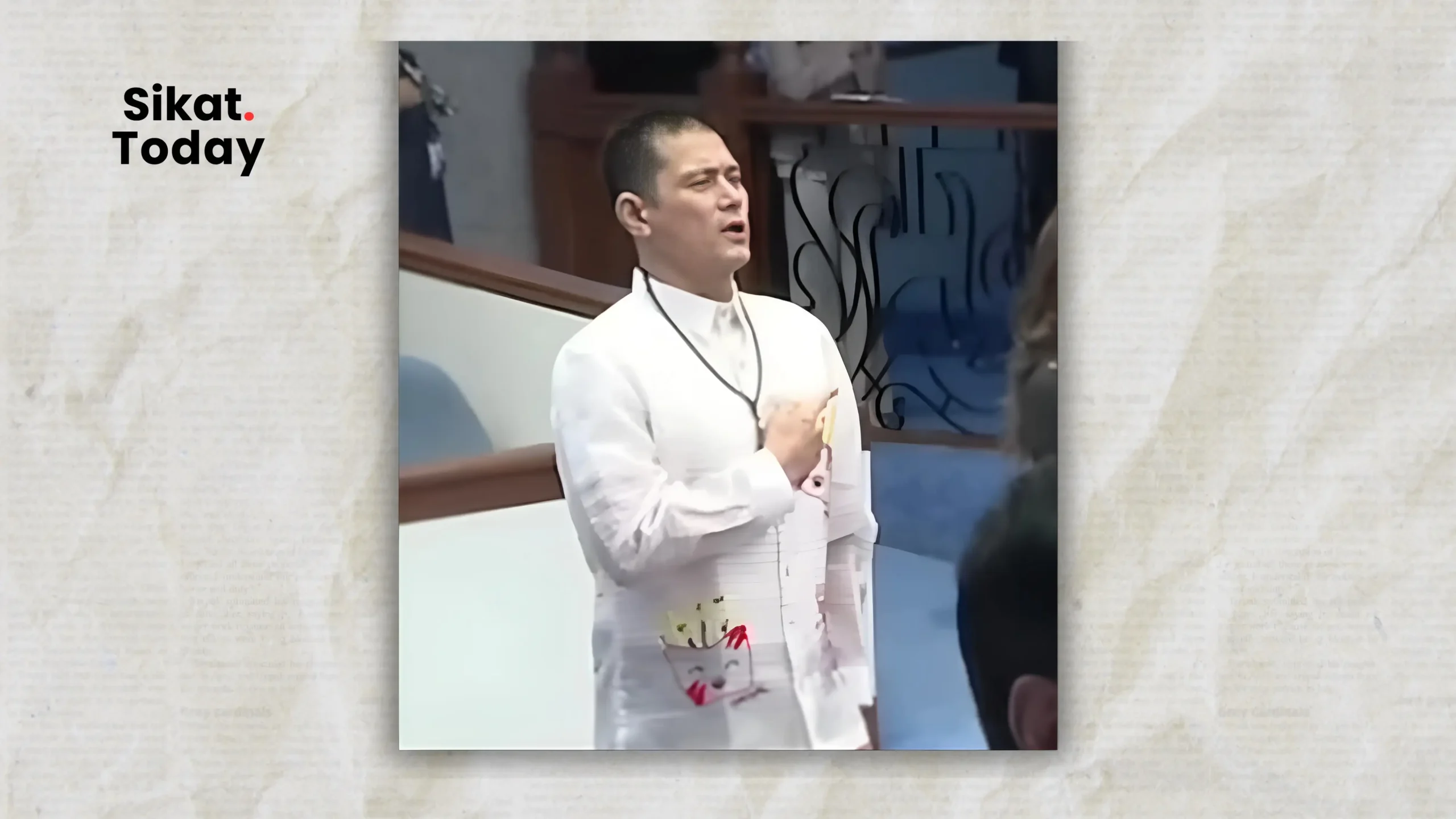 Robin Padilla dirty finger photo in senate hearing