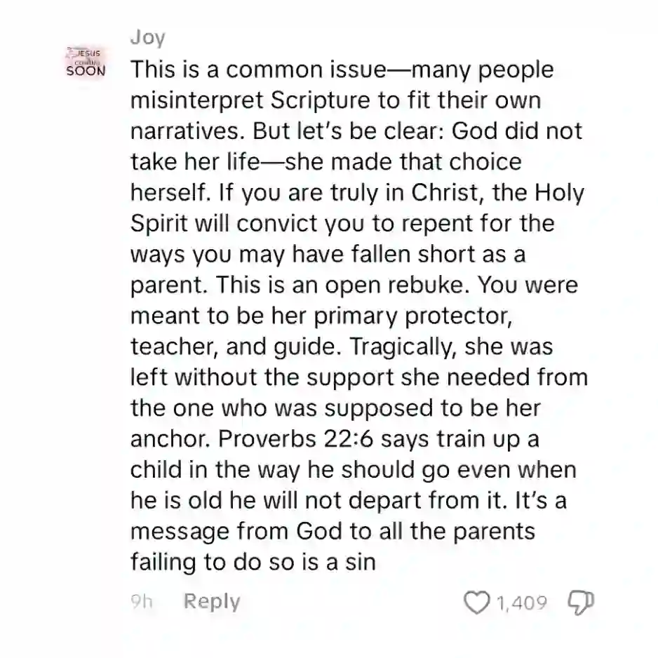 Netizen's comment blaming Kim Atienza