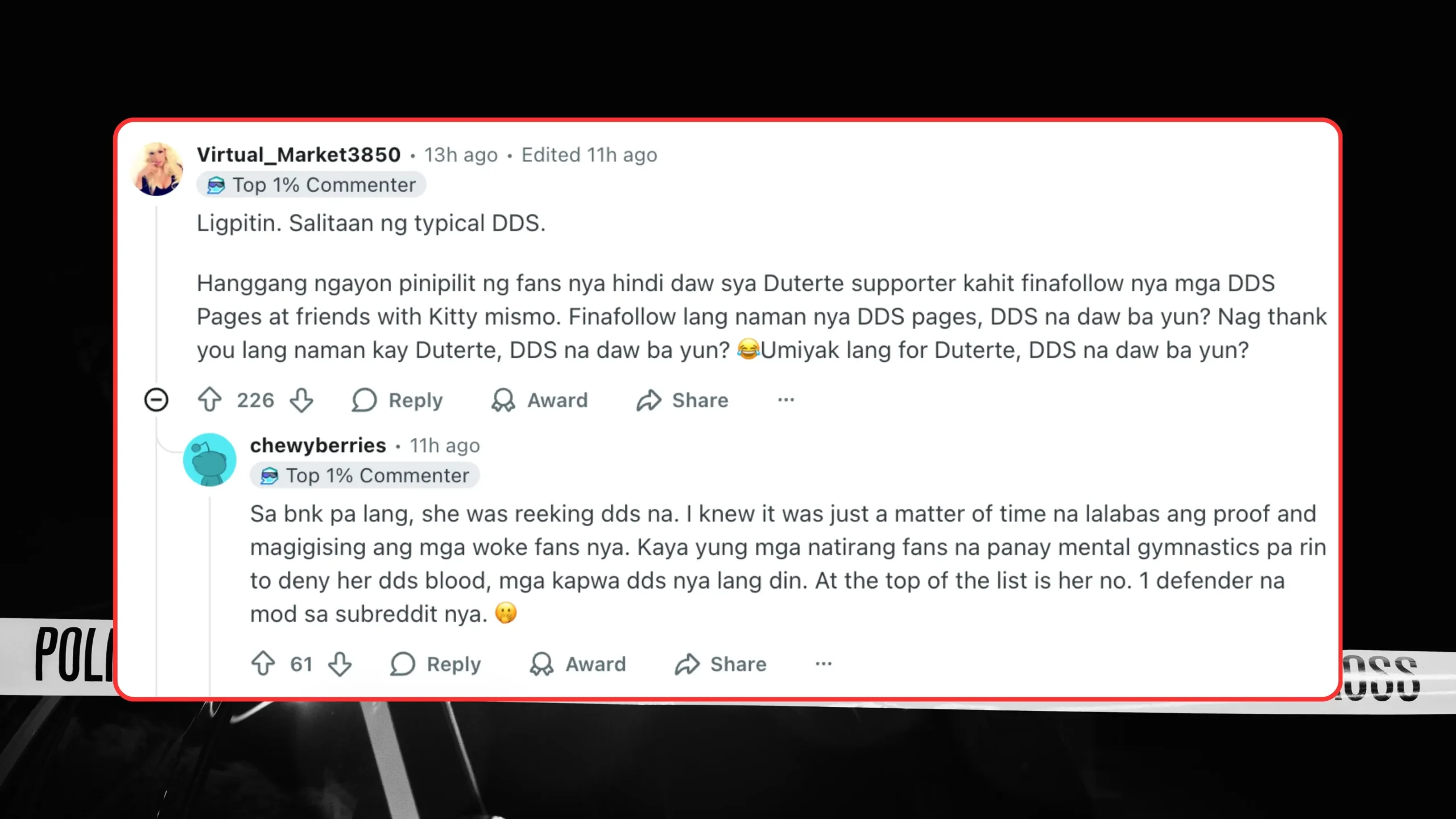 Shuvee Etrata Reddit live video comment