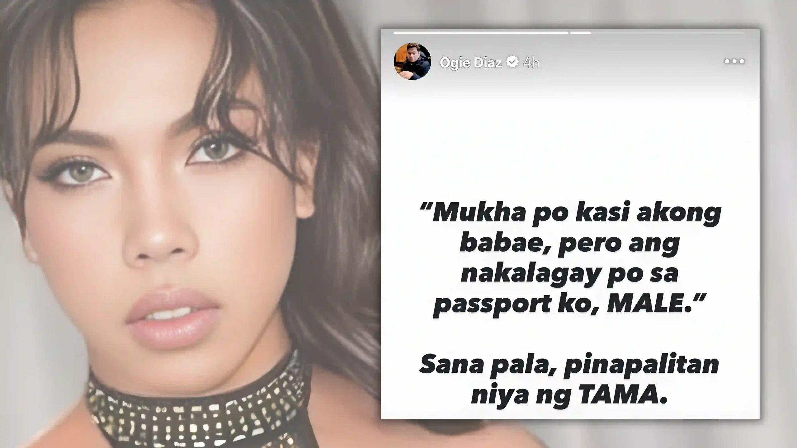 Ogie Diaz slaps Fhukerat amids Dubai issue