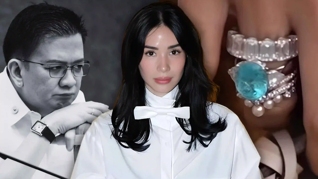 Heart Evangelista paraiba ring from Senator Chiz Escudero