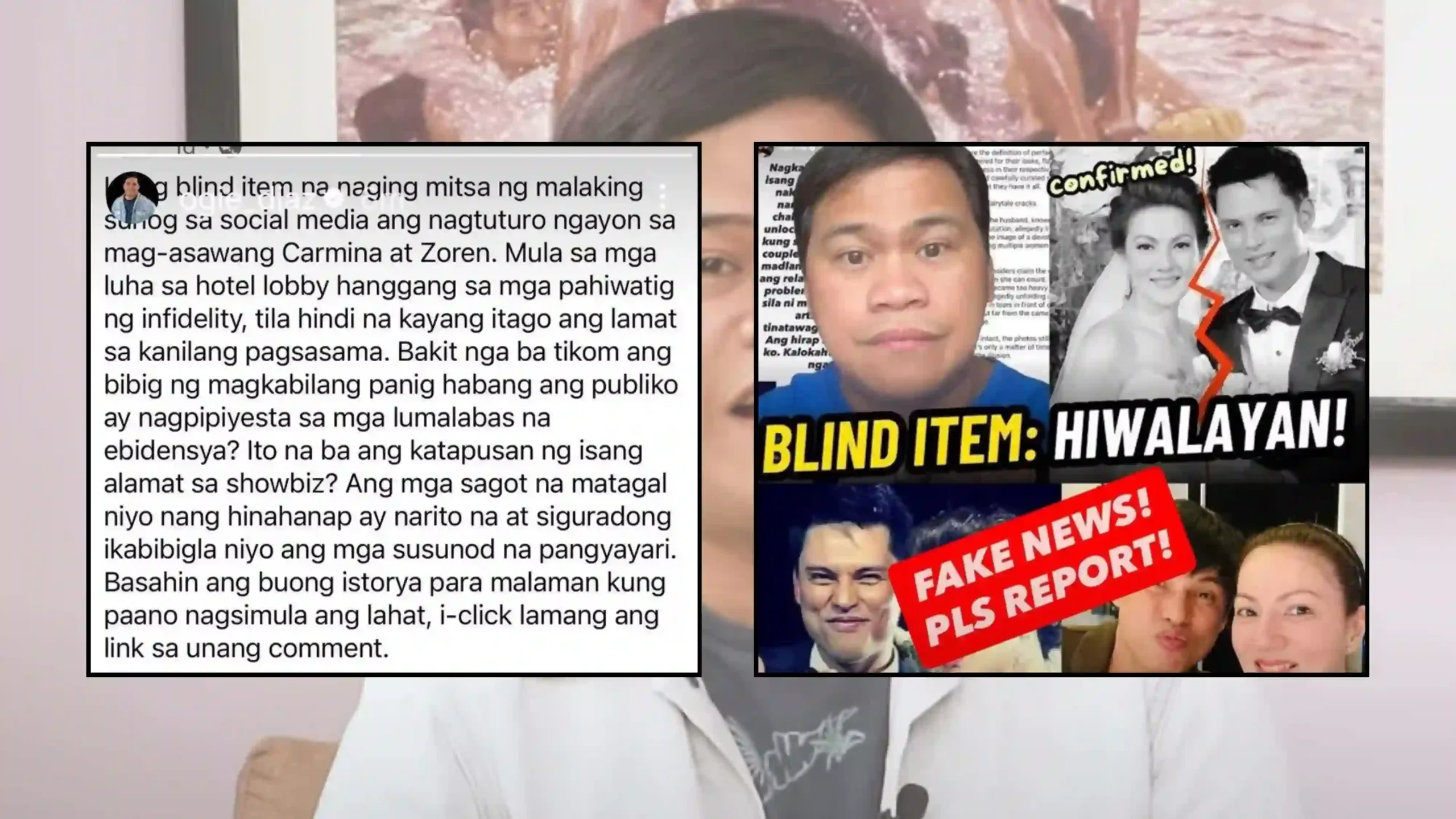 A malicious power couple blind item targeting Carmina Villarroel and Zoren Legaspi