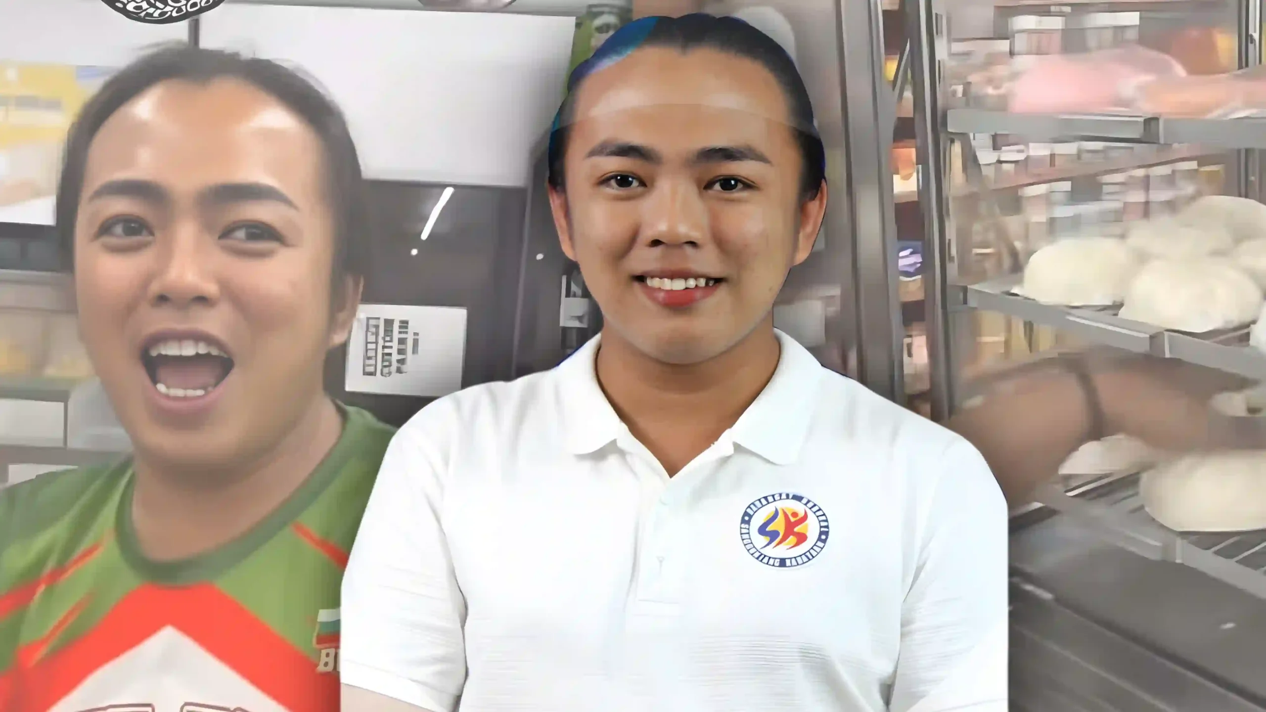 Laguna SK chairman Mark Adrian Napiza earns flak for touching siopao and hotdog with bare hands