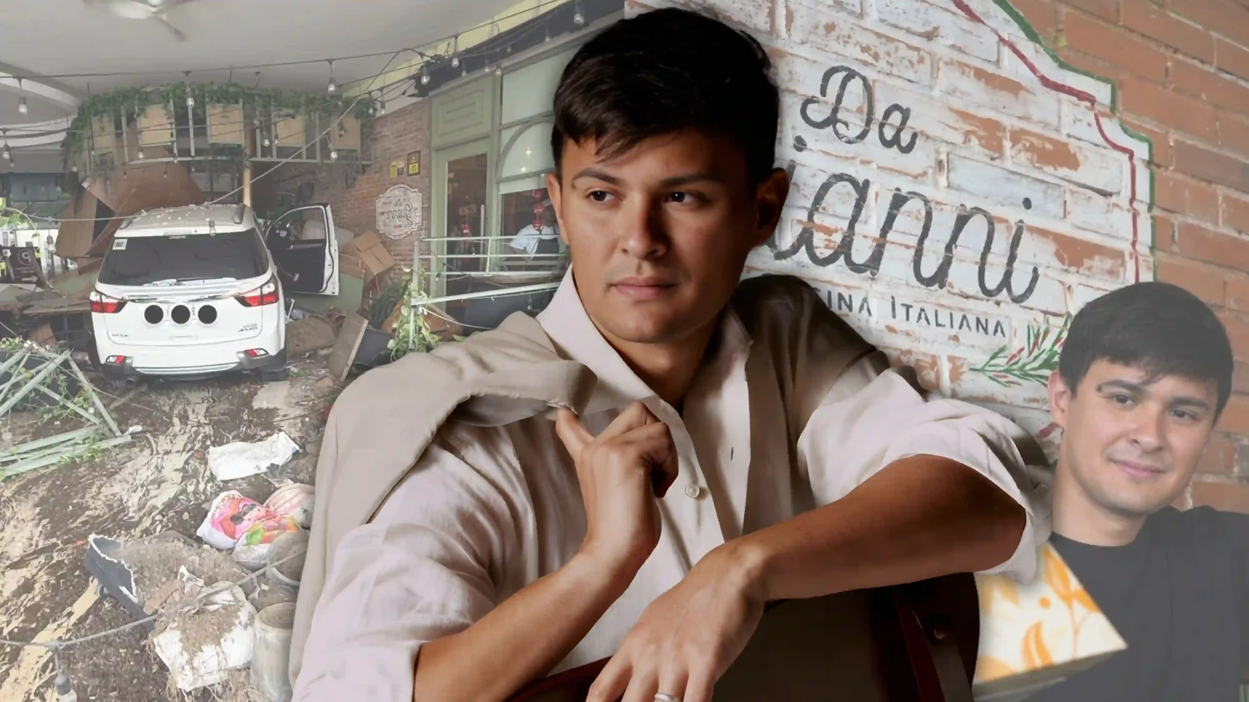 Vehicle hits outdoor dining area of Matteo Guidicelli’s restaurant