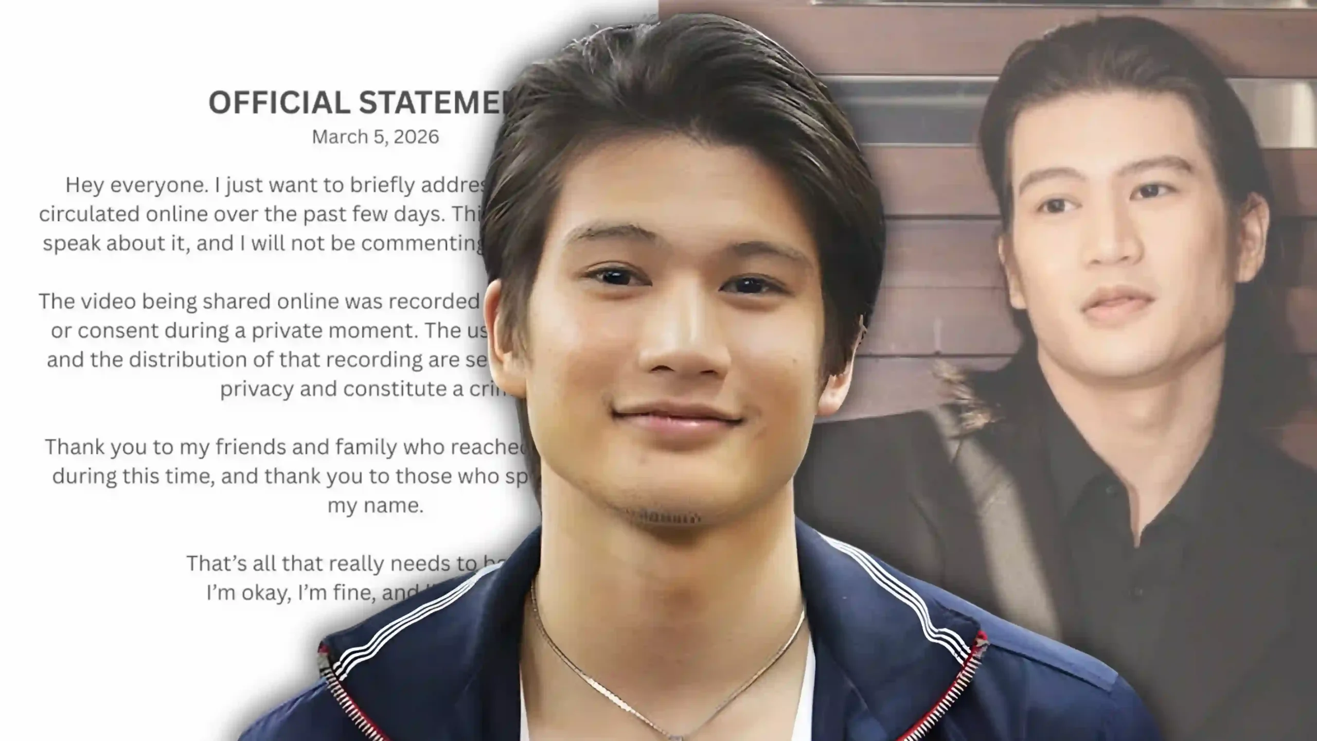 Gil Cuerva speaks out on leaked video scandal
