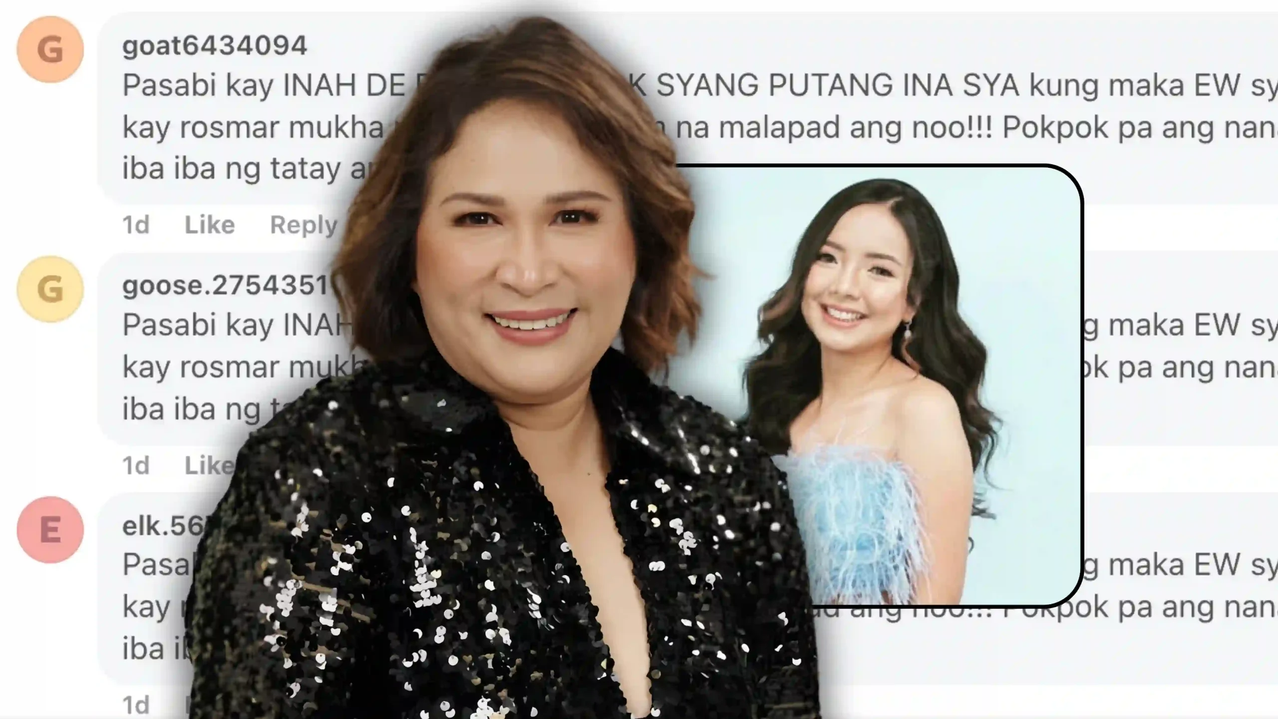 Janice de Belen dragged into Inah and Rosmar Tan issue