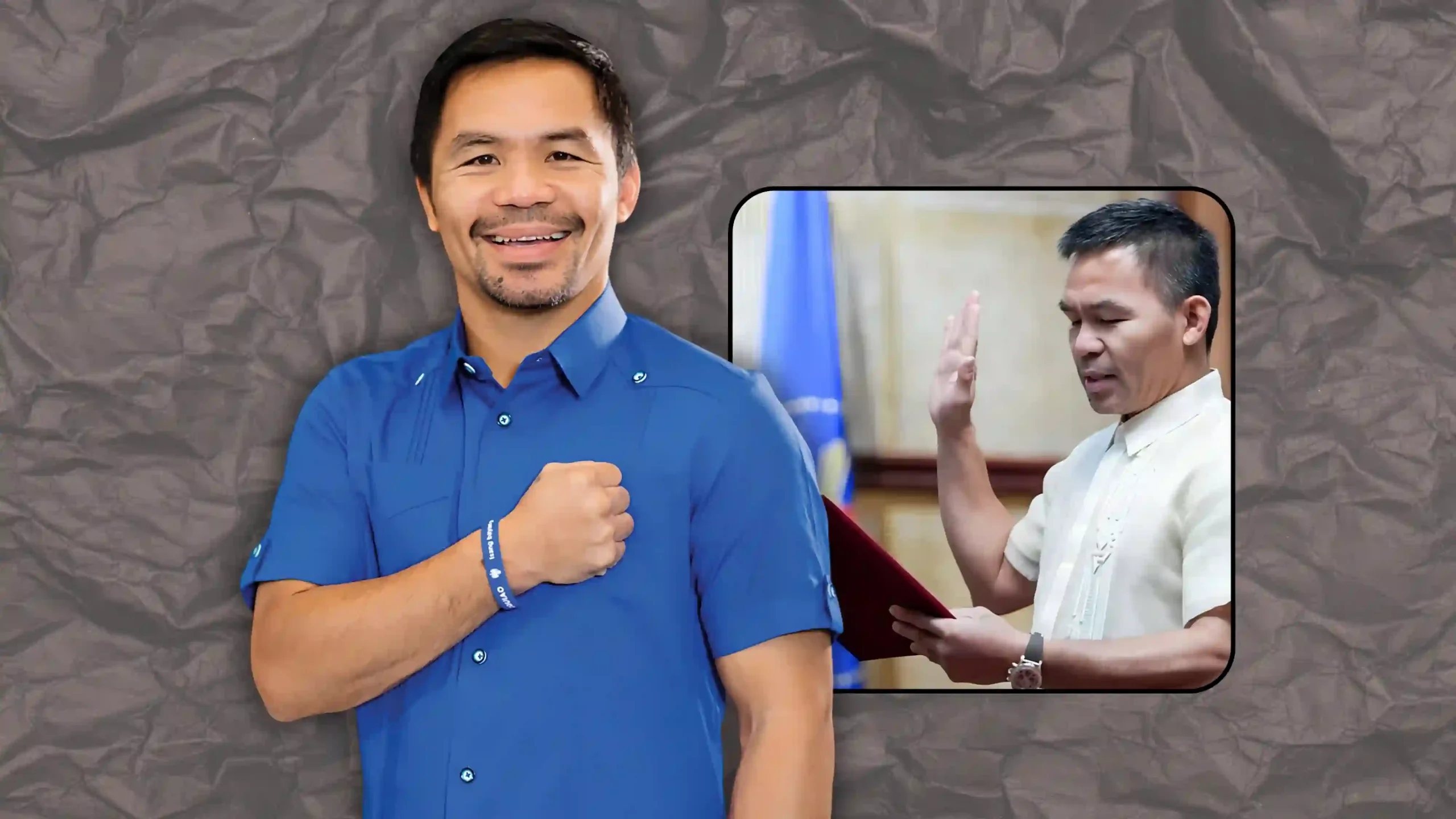 Manny Pacquiao takes oath as NAPC chief.
