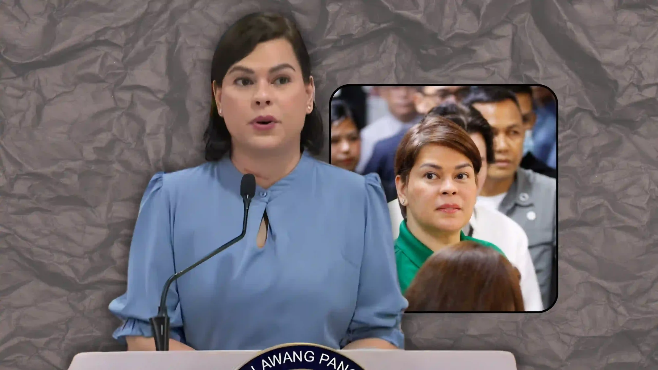 Sara Duterte calls on Bongbong Marcos to resign during speech in Quezon City.